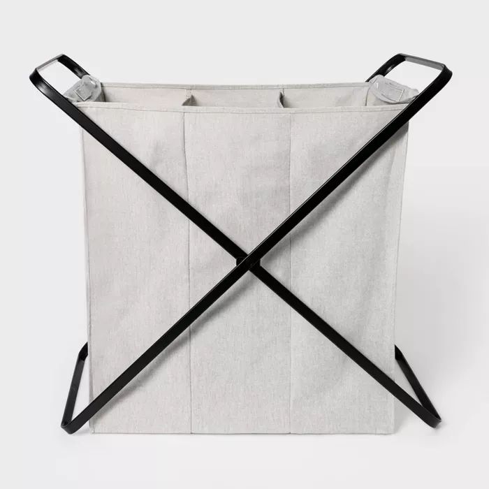 Folding X-Frame Hamper Matte Black - Brightroom™ | Target