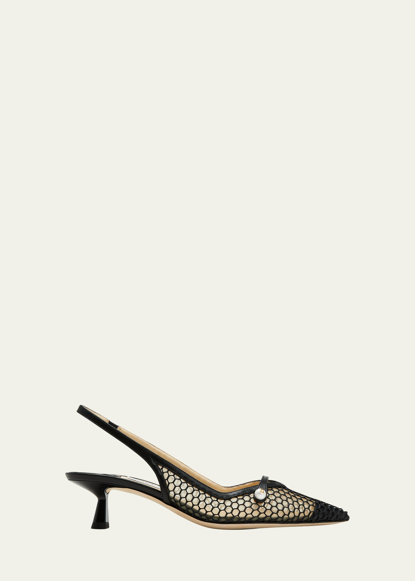 Jimmy Choo Amita Net Slingback Ballerina Pumps | Bergdorf Goodman