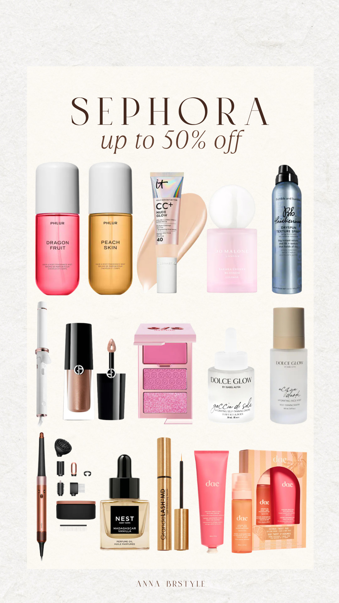 Sephora up to 50% off select beauty. 

 #LTKSaleAlert #LTKBeauty