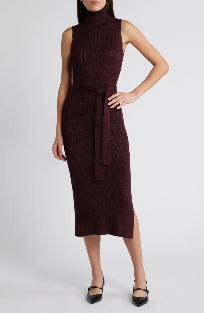 Zoelle Glitter Knit Sweater Dress | Nordstrom Rack