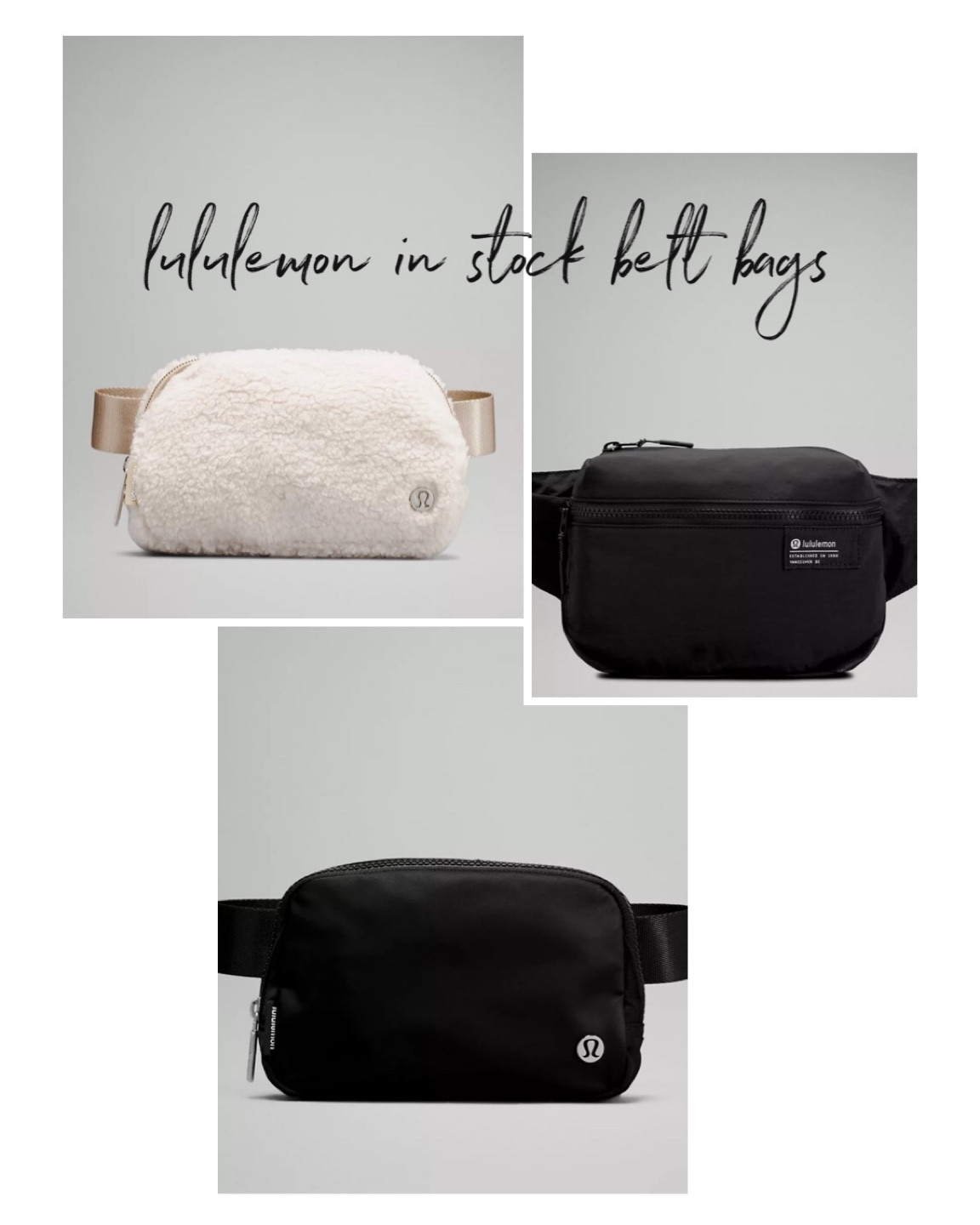 #lululemon belt bags in stock!


#LTKfit #LTKitbag #LTKSeasonal