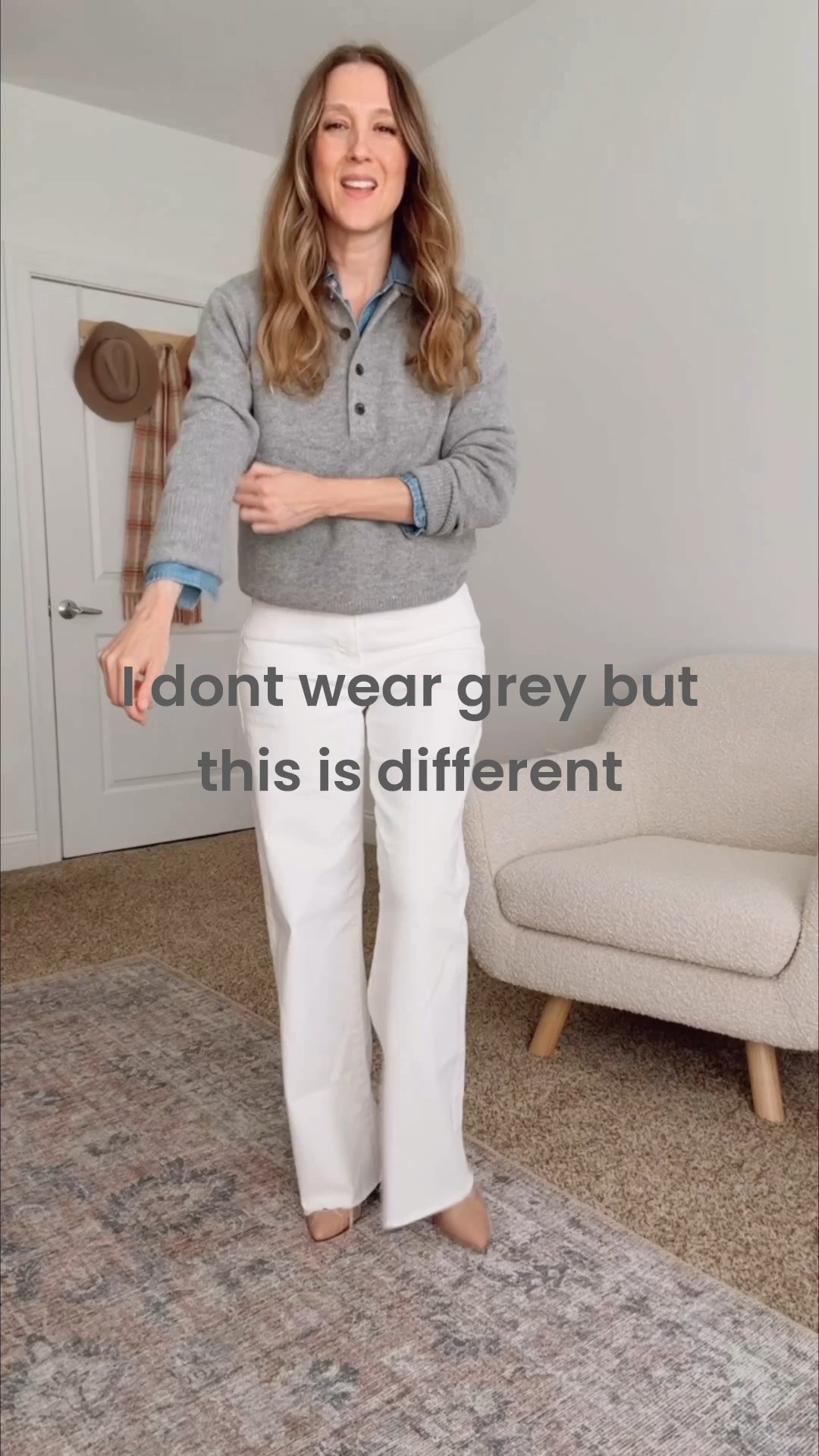 This cashmere polo is so chic! I don't usually wear grey but this grey is so special!
@quince #quincepartner