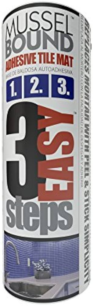 15-sq ft White Plastic Tile Membrane Peel-Set-Grout No Mortar. | Amazon (US)