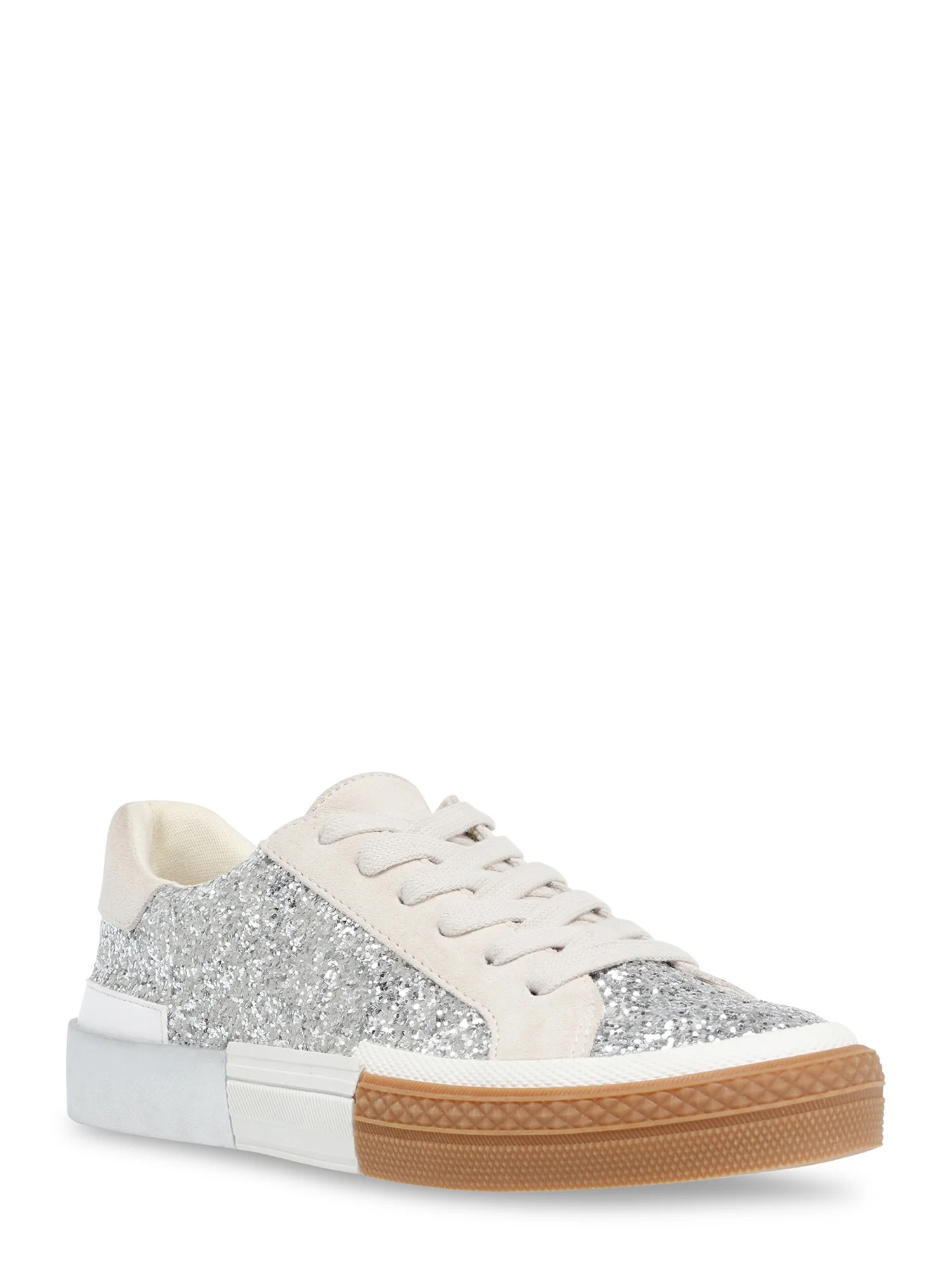 Steve Madden Women's Embark Glitter Low Top Sneaker | Walmart (US)