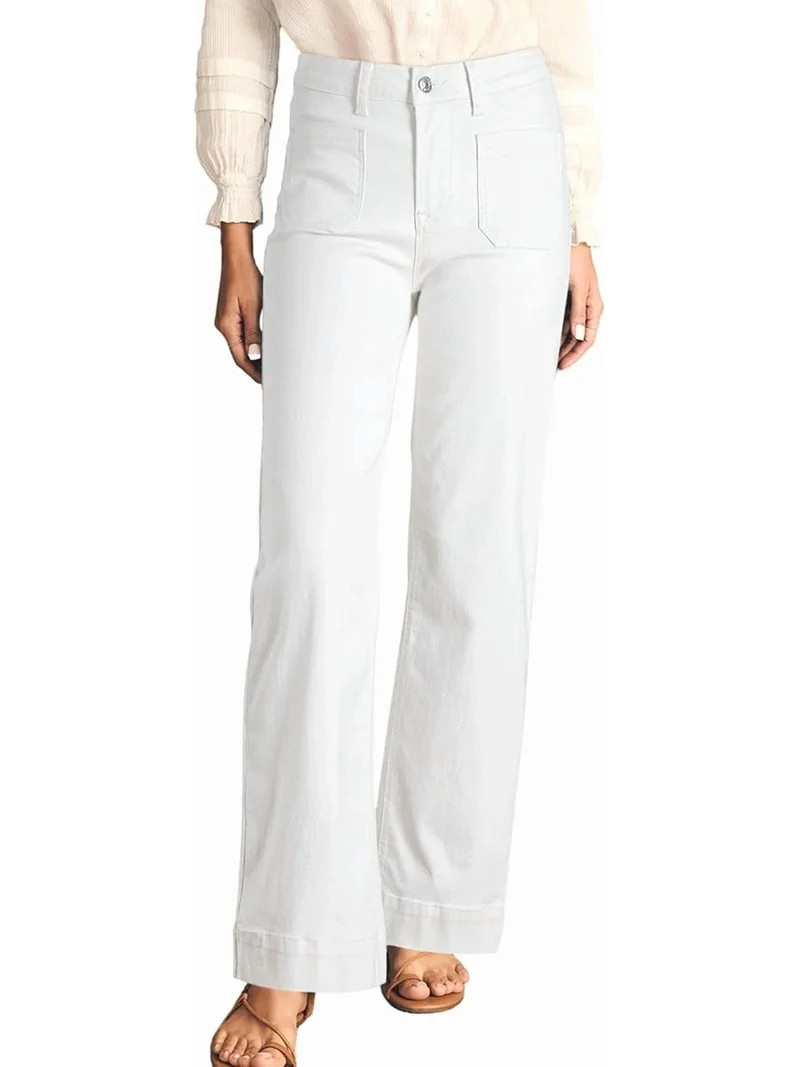 Women's Wide Leg Jeans High Waisted Stretchy Straight Leg Jeans Loose Trendy Denim Pants with Poc... | Walmart (US)