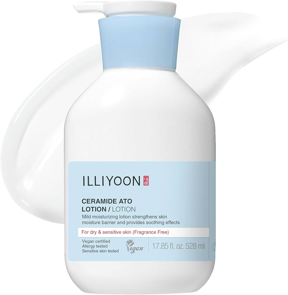 ILLIYOON Ceramide Ato Lotion 528ml(17.85oz) | Daily Moisturizing Lotion for All Skin Types | Deep... | Amazon (US)