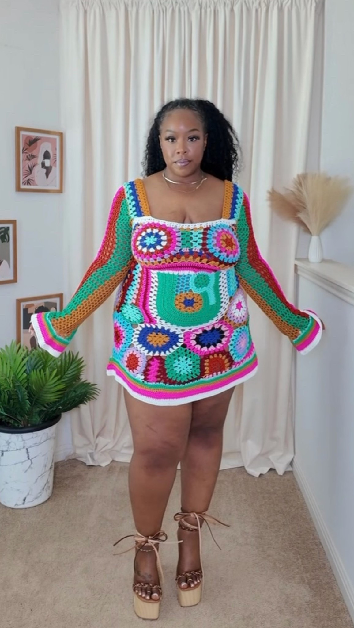 Cute summer crochet dress size 1X

#LTKootd #LTKSeasonal