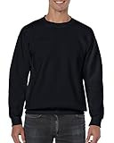Gildan Men's Big and Tall Fleece Crewneck Sweatshirt, Black XX-Large | Amazon (US)
