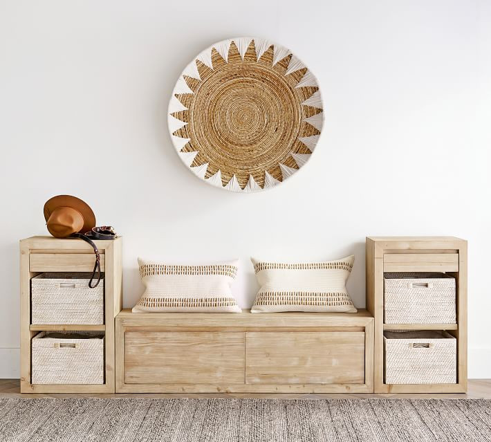 Sunny Handwoven Basket Wall Art | Pottery Barn (US)