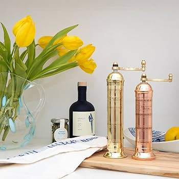 The Original Greek Pepper Mill 9 Inch Tall | European Pepper Mill Grinder with Crank Handle | Man... | Amazon (US)