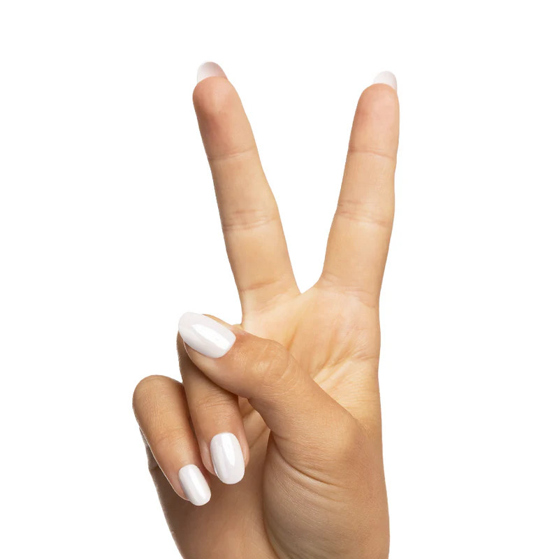 Marshmallow Puff Chrome - Pressies | Short Medium | Round | Olive & June