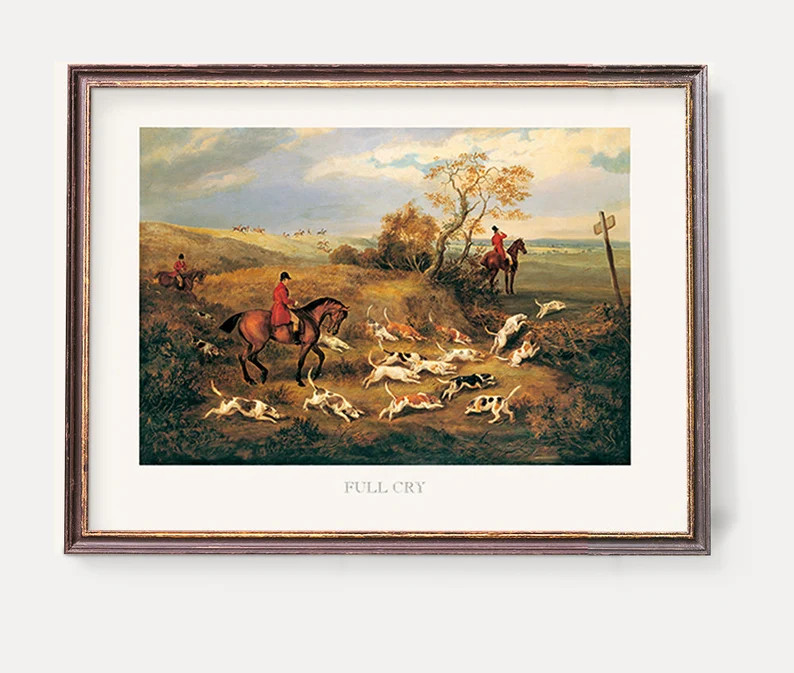Fox Hunting Art Prints  Huntsmen and Hounds  English Vintage | Etsy Canada | Etsy (CAD)