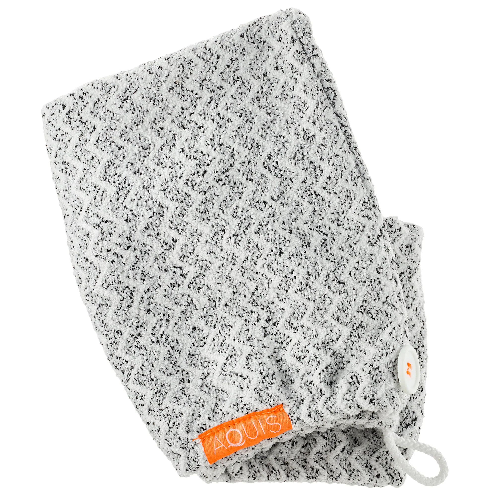 Aquis Lisse Luxe Hair Turban Black/ White | Sephora (US)