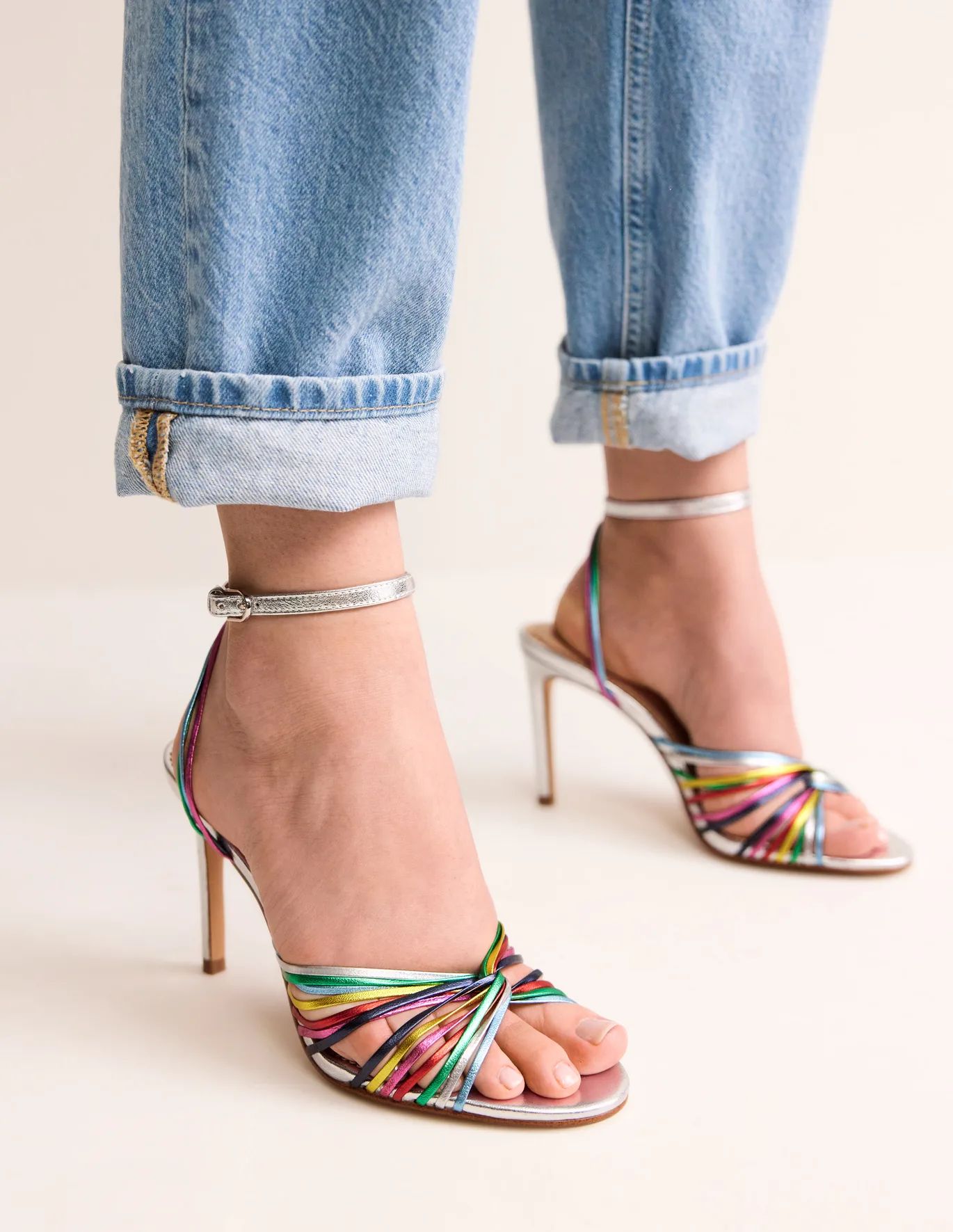 Twist Front Heeled Sandals | Boden (US)