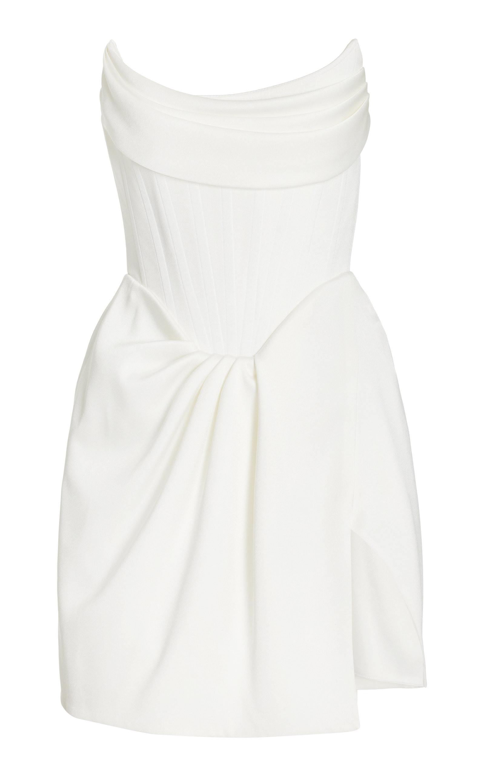 Audra Draped Satin Mini Dress | Moda Operandi (Global)