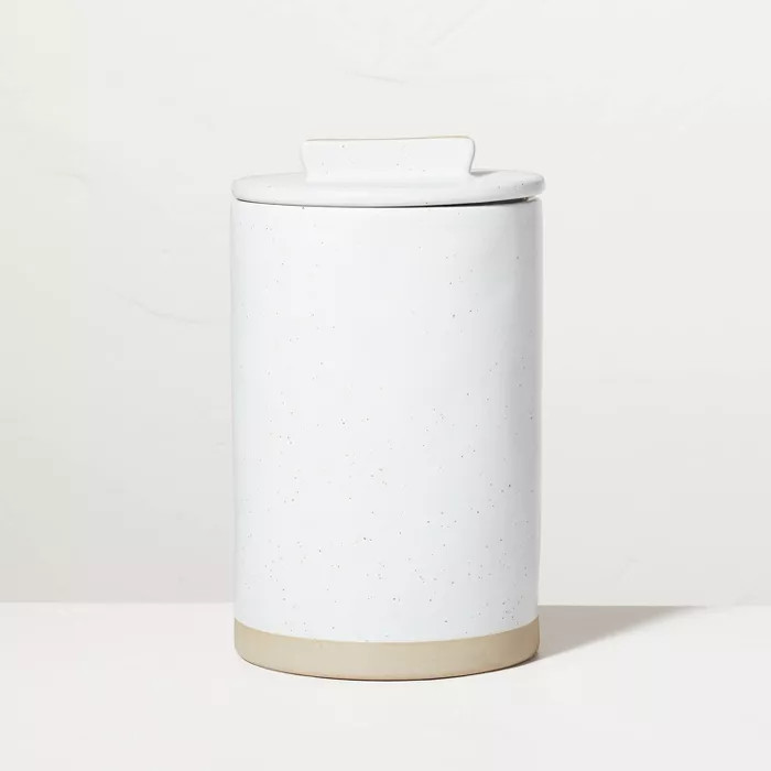Speckled Matte Stoneware Canister Sour Cream/Tan - Hearth & Hand™ with Magnolia | Target