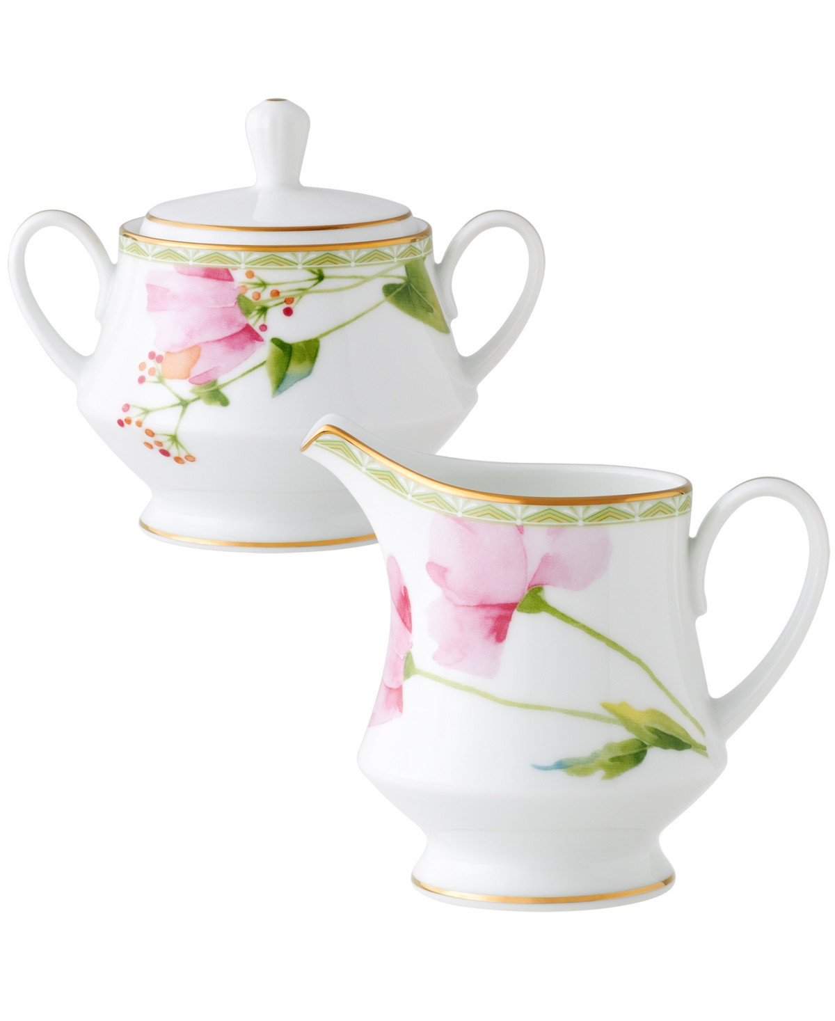 Noritake Poppy Place Sugar Creamer Set - White | Macy's