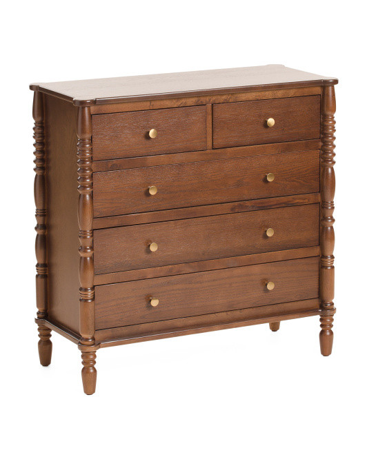 32x14x32 5 Drawer Spindle Dresser | Furniture & Lighting | Marshalls | Marshalls