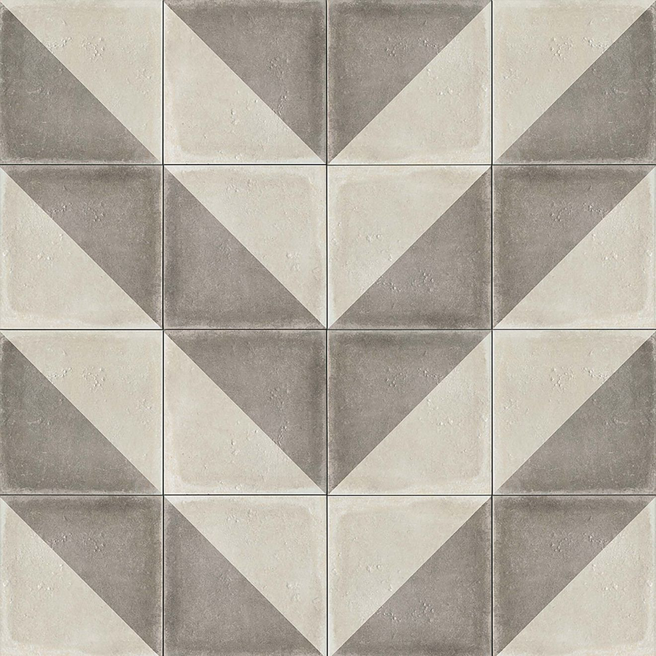 Palazzo 12" x 12" Decorative Tile in Vintage Grey Villa | Bedrosians Tile & Stone
