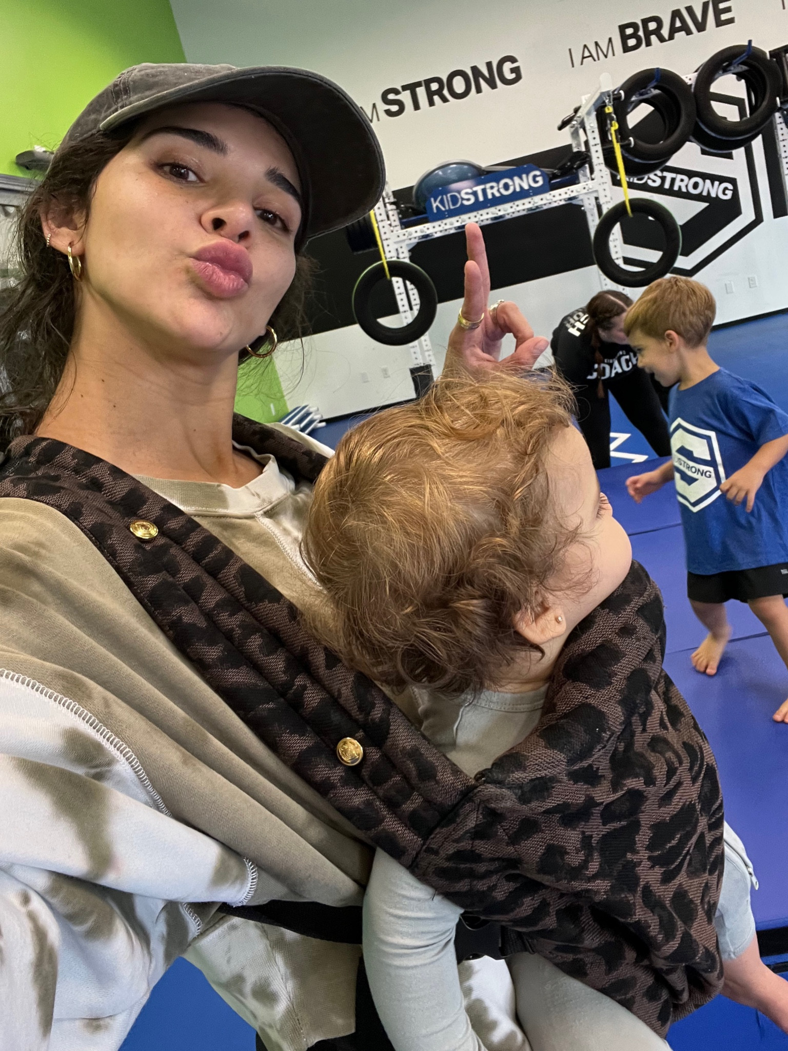 Mom life at gymnastics with my baby girl on the carrier, comfy everyday athletic gym clothing cute but comfy moms

#LTKfamily #LTKbaby