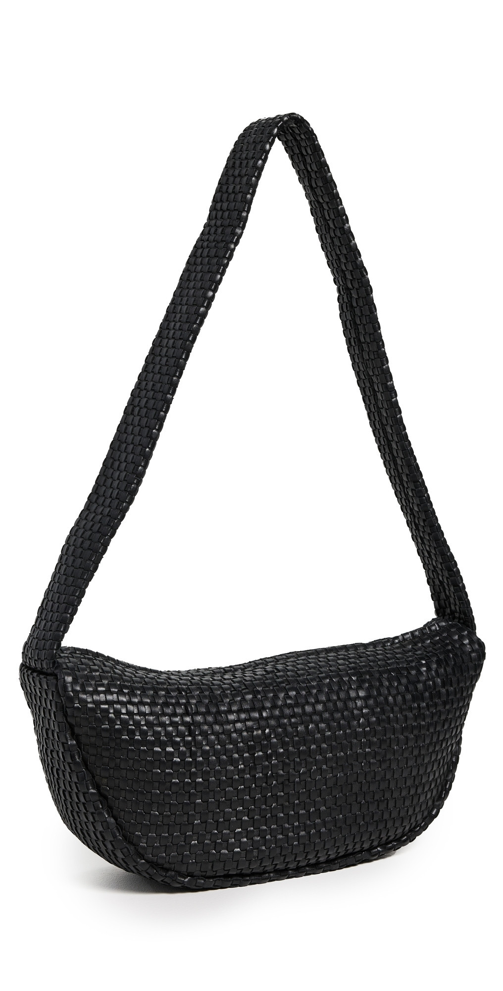 St. Agni Lattice Weave Crescent Bag Black One Size | Shopbop