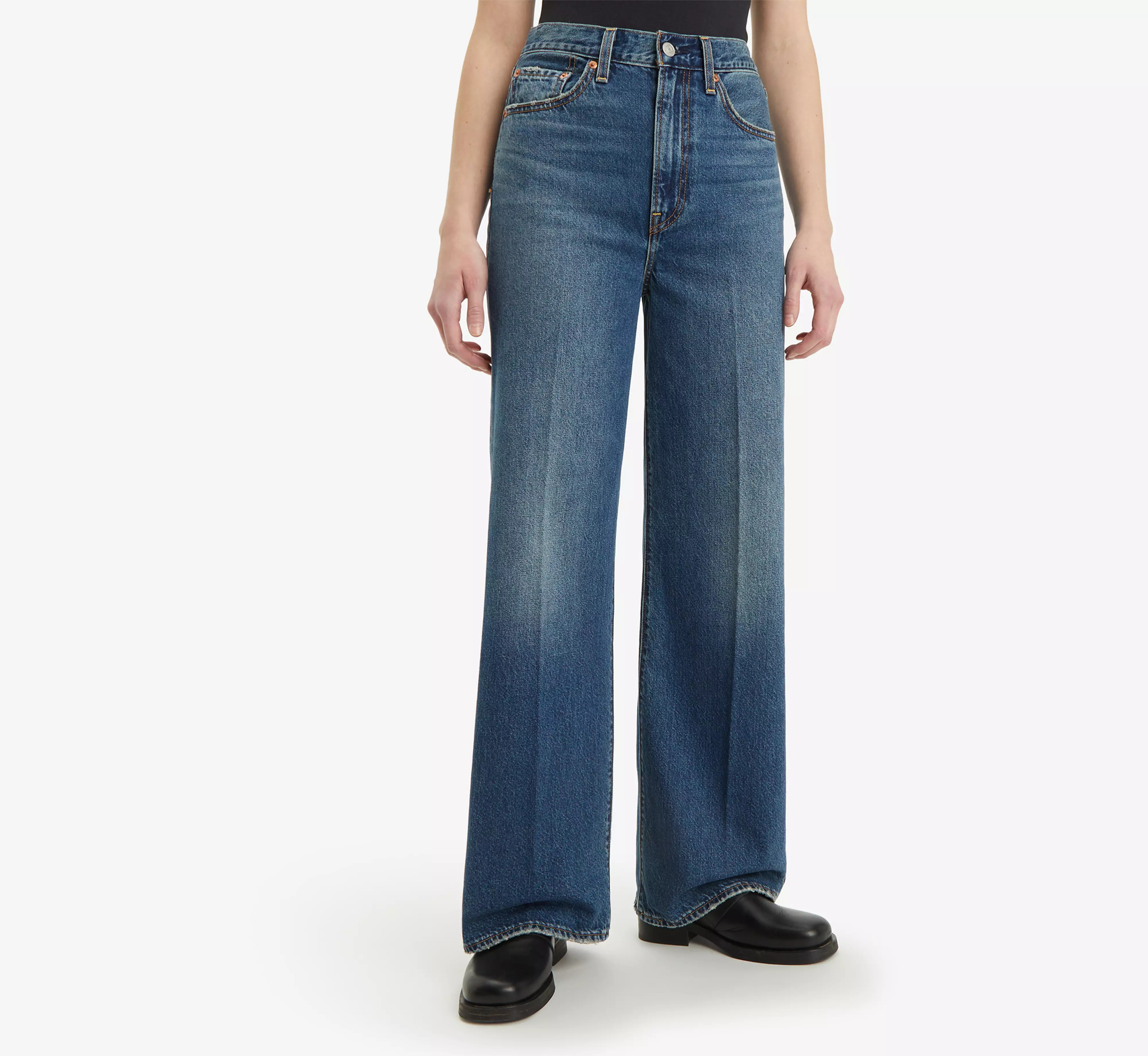 Ribcage Wide Leg Jeans - Blue | Levi's® GB | Levi's UK
