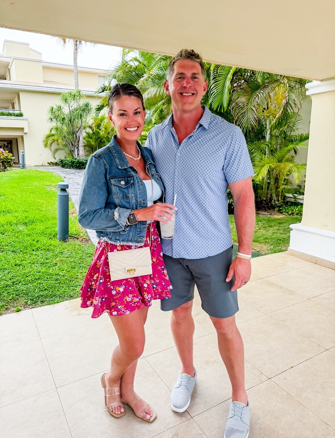 These fun flowy shorts (that look like a skirt) were perfect for dinner in Mexico. 
Wearing medium 

#LTKSeasonal #LTKootd #LTKOver40