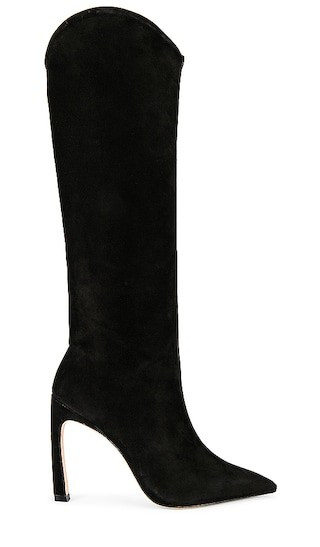 Schutz Maryana Sculpt Boot in Black. - size 7.5 | Revolve Clothing (Global)