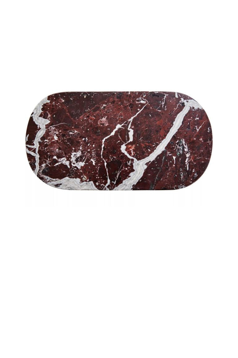 Salmo Oval Serving Board - White And Red - Home All | H&M GB | H&M (UK, MY, IN, SG, PH, TW, HK)