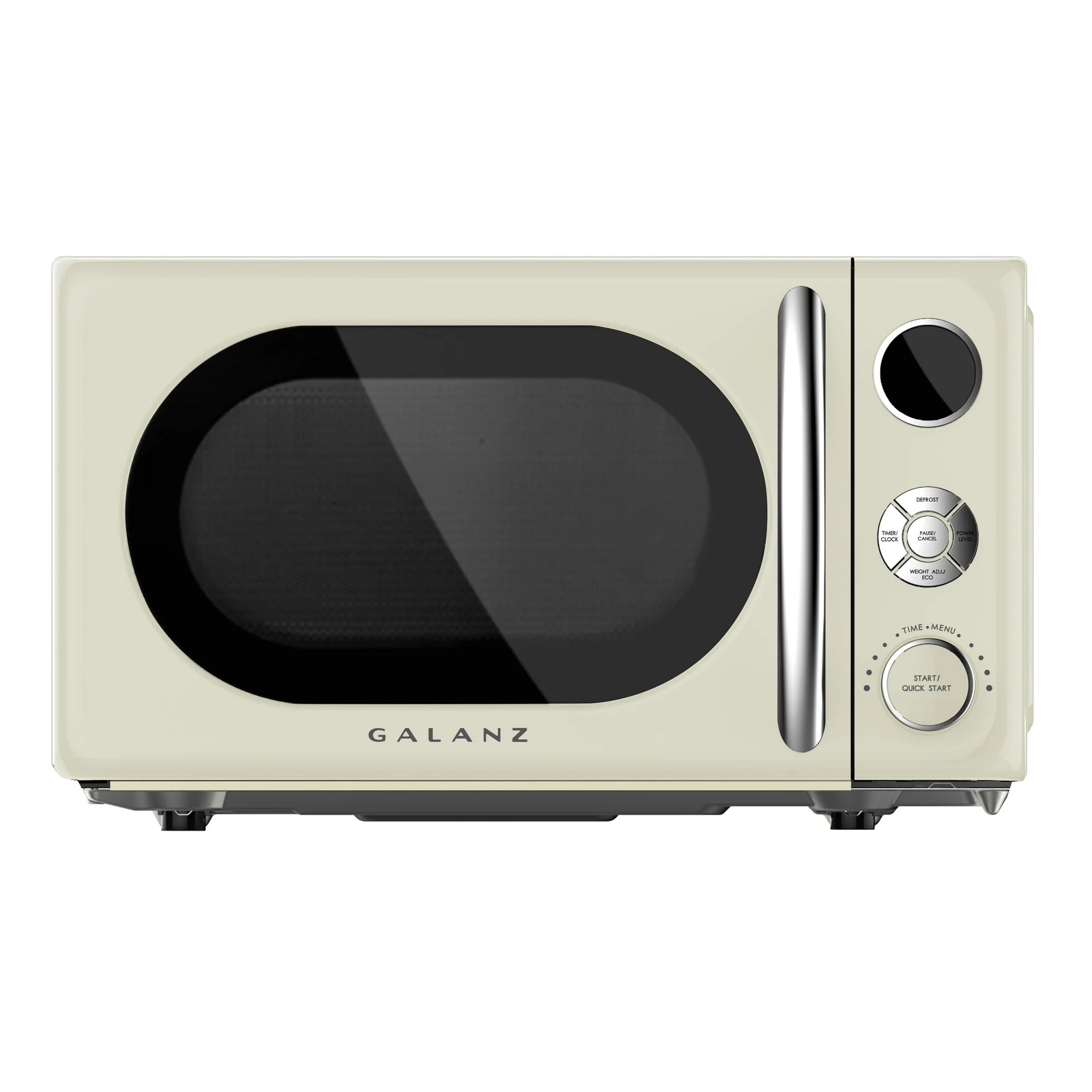 Galanz 0.7 Cu ft Retro Countertop Microwave Oven, 700 Watts, Cream, New | Walmart (US)