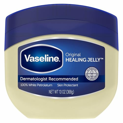 Vaseline Healing Jelly Original White Petroleum Jelly Protectant For Dry Cracked Skin and Eczema Relief Pure Petroleum Jelly 13 oz | Amazon (US)