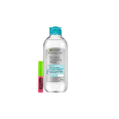 Garnier SkinActive Micellar Cleansing Water For Waterproof Makeup 13.5 fl. oz. with FREE Great Lash | Walmart (US)