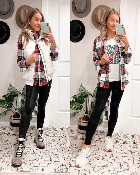 Christmas/Holiday Outfit Inspo!
Red & White Flannel Shirt styled 12 ways | This top is so cute and versatile!

This flannel is part of the Old Navy friends & family sale. I am wearing my regular size (XS).

#LTKstyletip #LTKHoliday #LTKsalealert