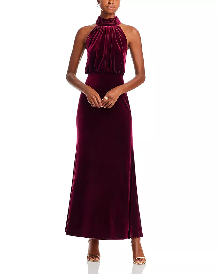 Mock Neck Blouson Gown | Bloomingdale's (US)