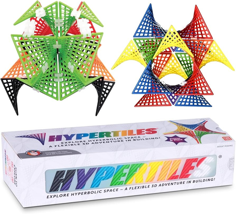 HyperTiles Hyperbolic Building Toy - 3" x 3" STEM Educational 3-Dimensional Adventure: 48 Tiles &... | Amazon (US)