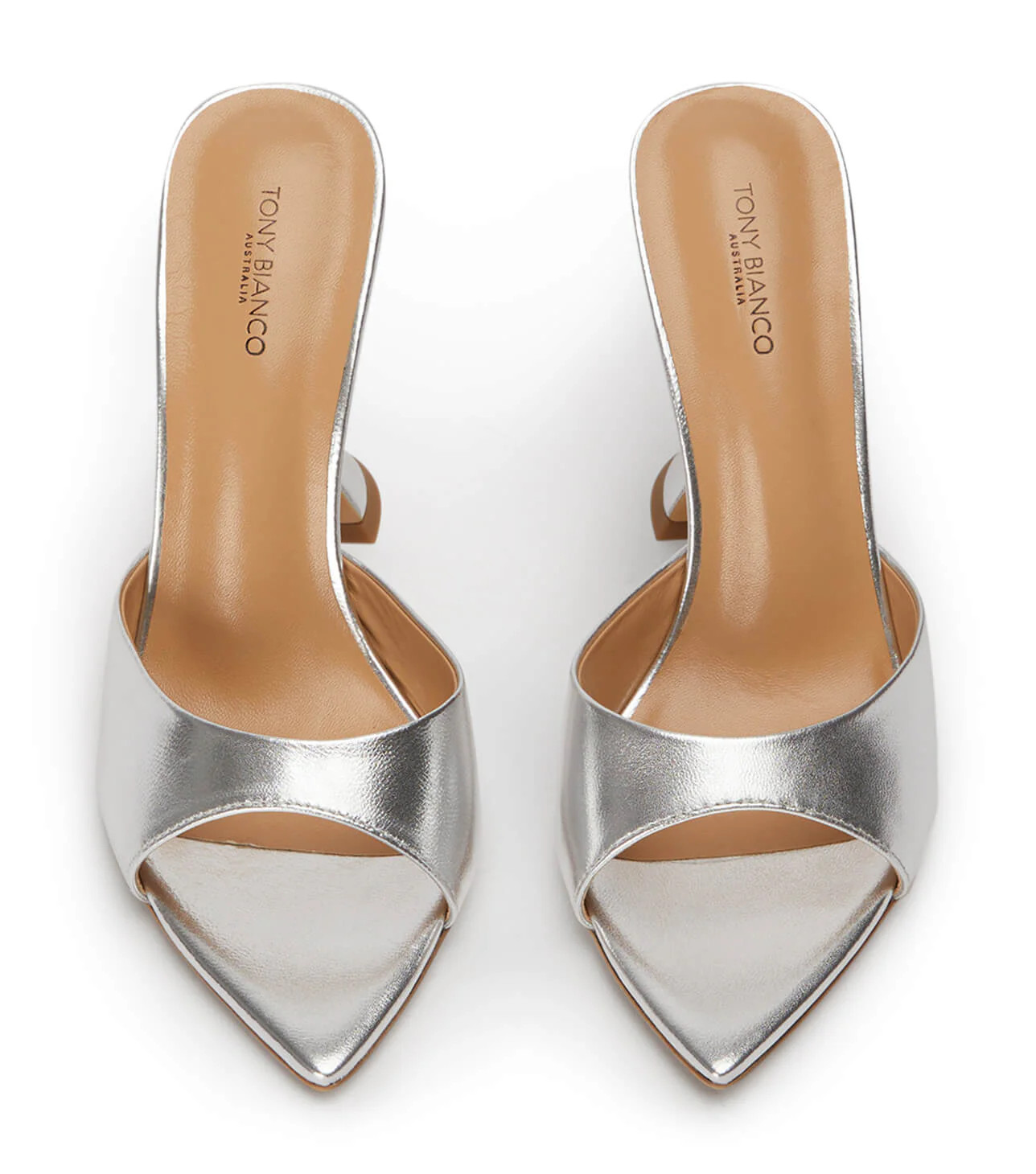 Marcel Silver Nappa Metallic Heels | Tony Bianco US