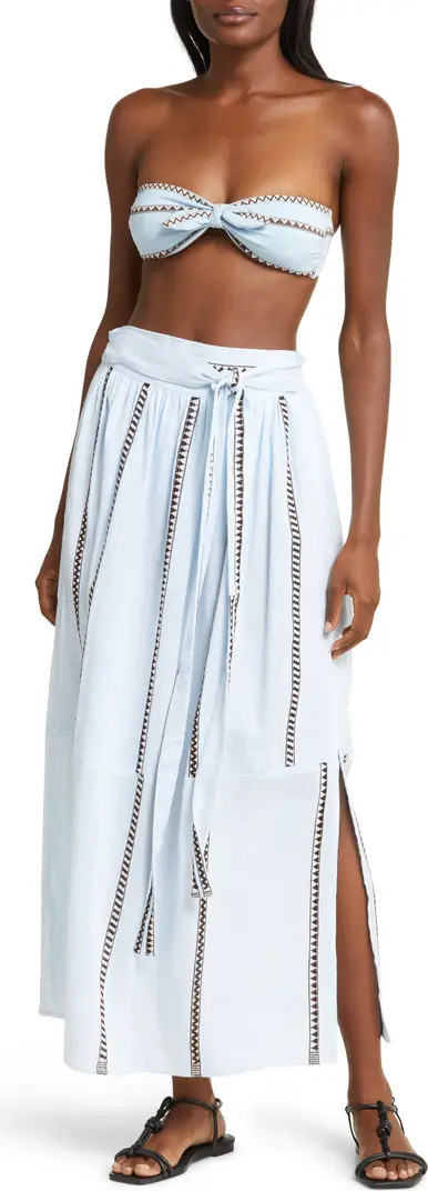 lemlem Tola Cotton Blend Cover-Up Maxi Skirt | Nordstrom | Nordstrom