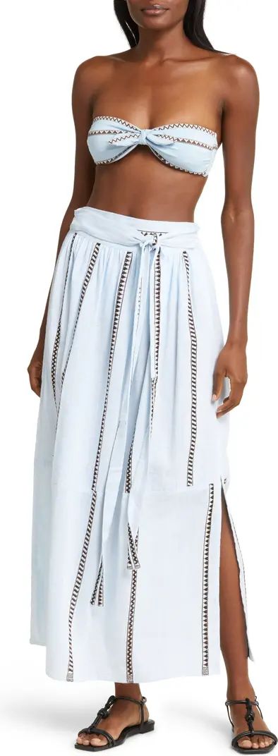 lemlem Tola Cotton Blend Cover-Up Maxi Skirt | Nordstrom | Nordstrom