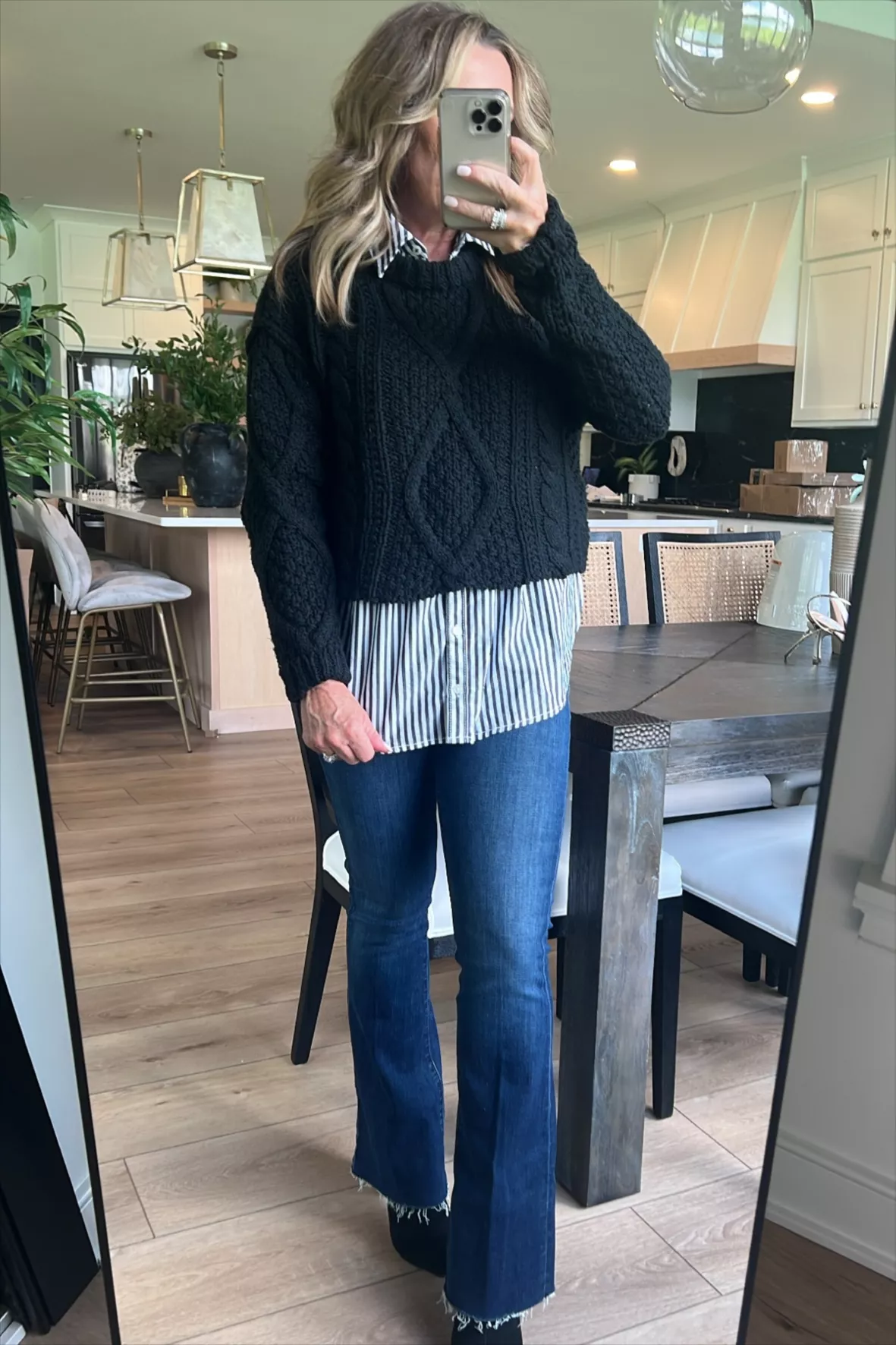 How to Style Black Jeans for Women Over 40