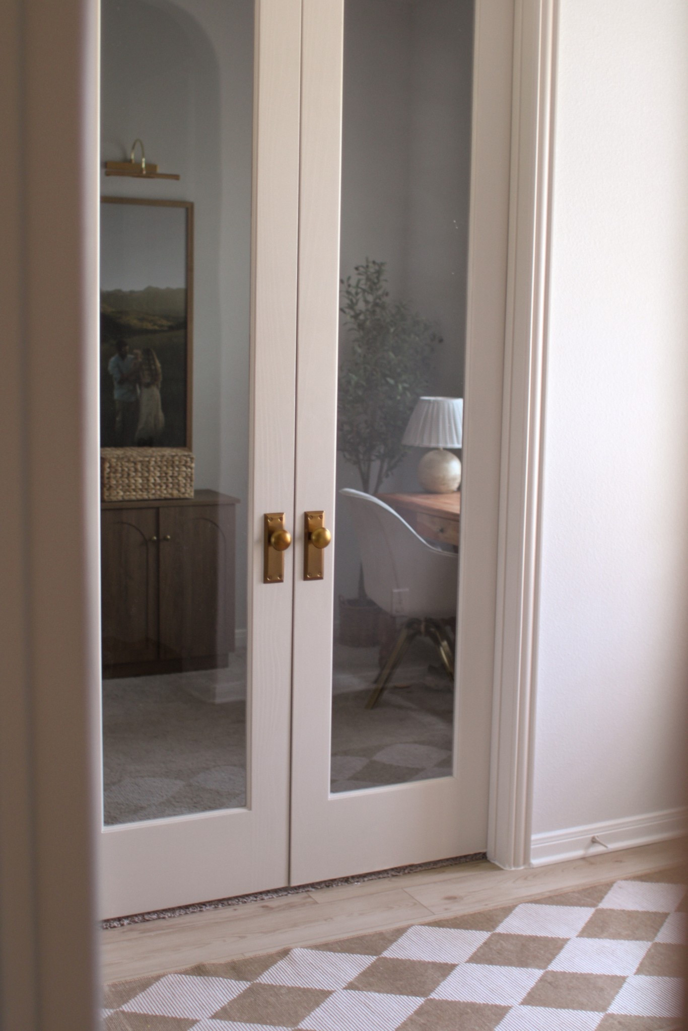 obsessed with these accent office doors! 

Paint color: Sherwin Williams Accessible Beige 

#LTKFamily #LTKHome