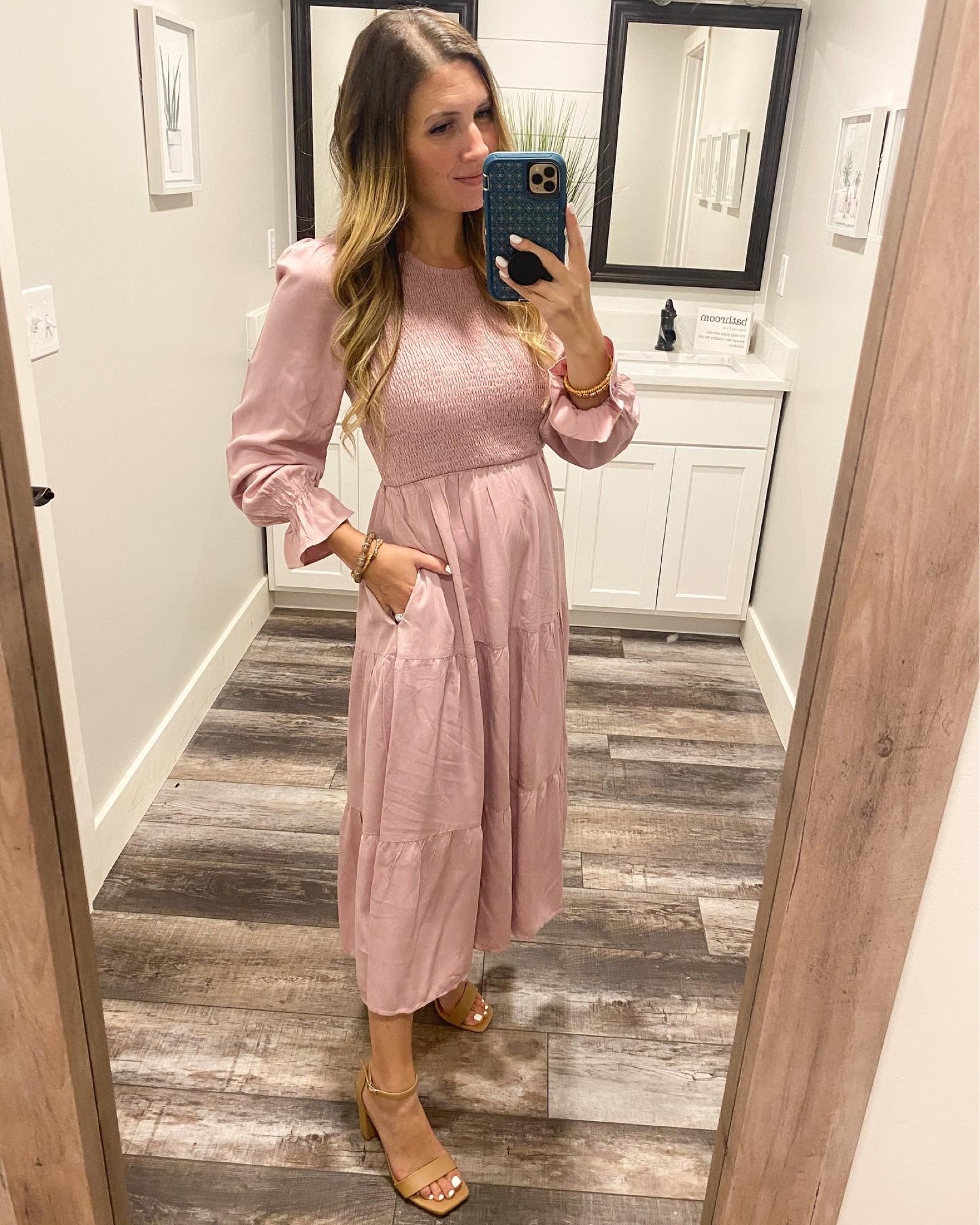 Flowy maxi dress. 
Fall outfit. 
Spring outfit. 
Dress with pockets  

#LTKHoliday #LTKunder50 #LTKSeasonal