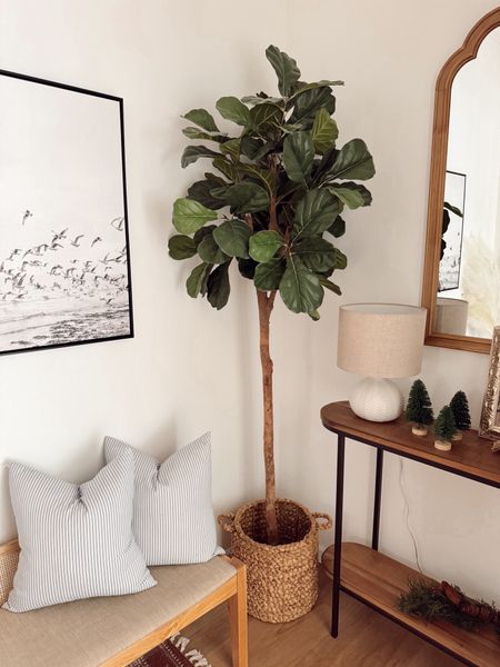 My favorite faux fiddle leaf tree in our home! It’s a bit higher which I love!

#LTKGiftGuide #LTKCyberWeek #LTKhome