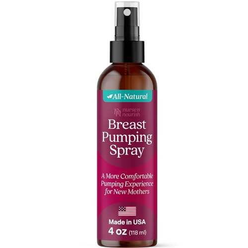 Nurse & Nourish 4oz Breast Pumping Spray - Breast Pump Spray for Friction - Better Seal Breast Pump Spray Breastfeeding - Skin Safe Nipple Spray - Milk Pumping Spray Breastfeeding - Lubricant | Amazon (US)