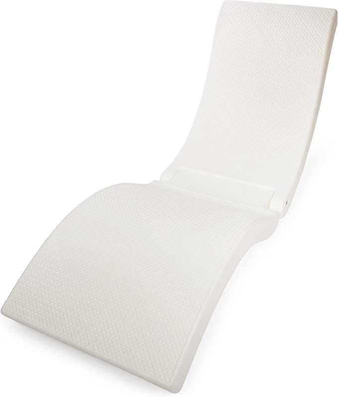 SwimWays Terra Sol Sonoma 2-in-1 Pool Float and Patio Chaise Lounge Chair, White | Amazon (US)
