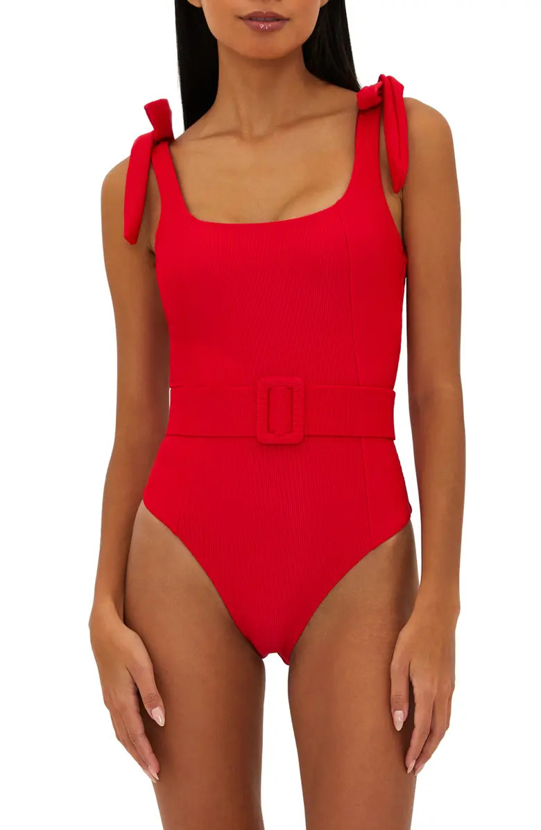 Sydney Belted One-Piece Swimsuit | Nordstrom