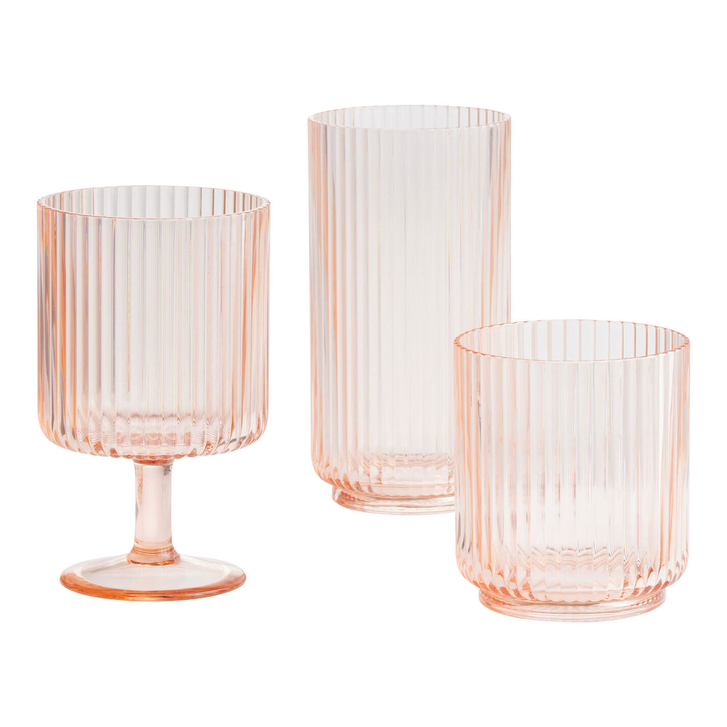 Mesa Ribbed Acrylic Drinkware Collection | World Market