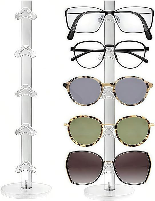 acrylic sunglasses organizer eyeglass stand sunglass display eyeglass holder stand sunglass organ... | Amazon (US)