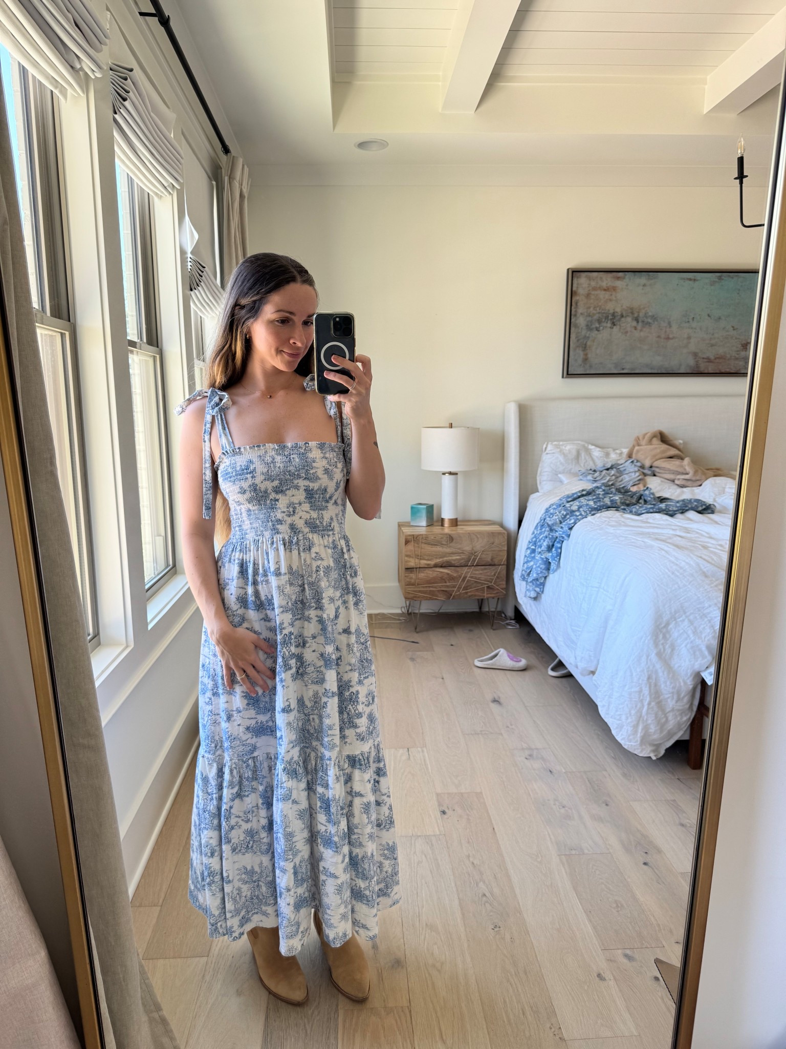 The perfect baby shower dress whether it’s your own or you’re a guest! Wearing a medium because I bought when I was pregnant but it still fits well postpartum!

#LTKBeauty #LTKBaby #LTKBump