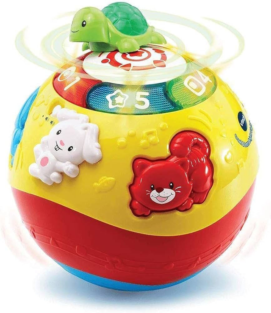 VTech Crawl & Learn Bright Lights Ball, Interactive Baby Toy with Lights, Colours & Sounds, Motor... | Amazon (UK)
