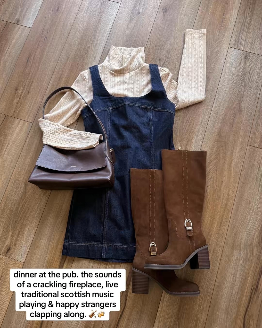 fall outfits inspired by autumn in scotland. denim dress. suede knee high boots.

#LTKSeasonal #LTKstorytime #LTKSaleAlert